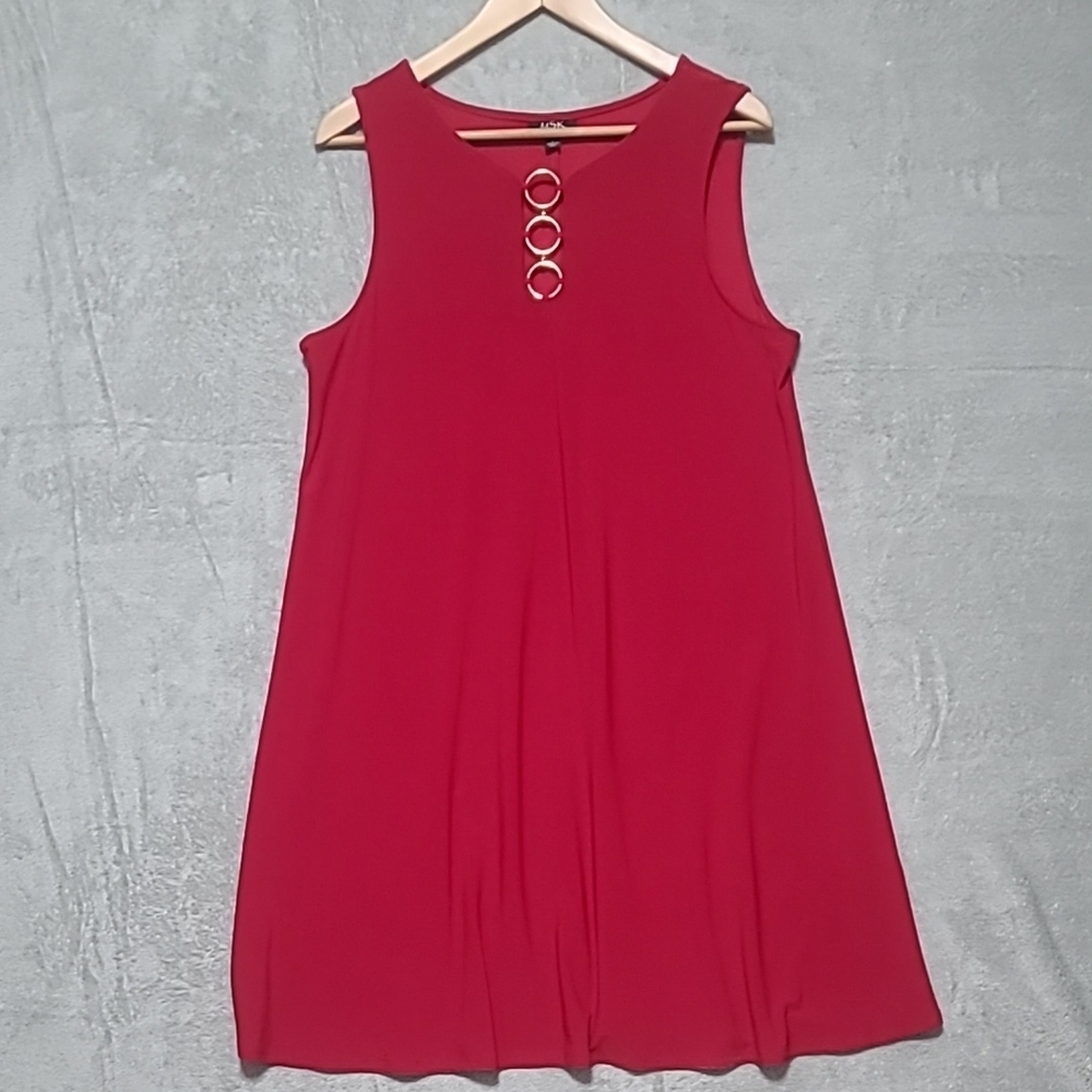 Aldo Red Sleeveless Knee-Length Dress